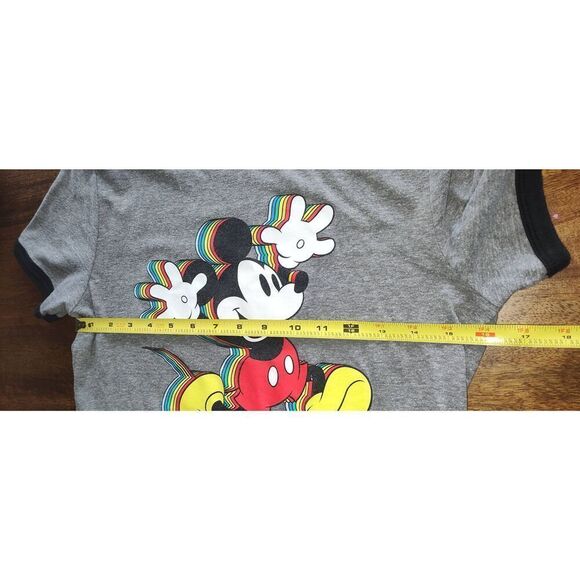 Mickey Mouse Disney SS T shirt Medium Rainbow SEE MEASUREMENTS 🌈 - Picture 5 of 9